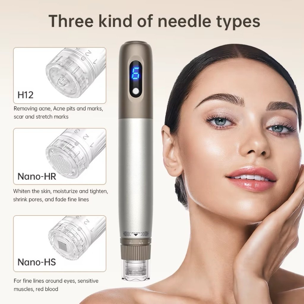 Microneedle Automatic Applicator Microneedling Adjustable Liquid Output Deep Skin Care Tools