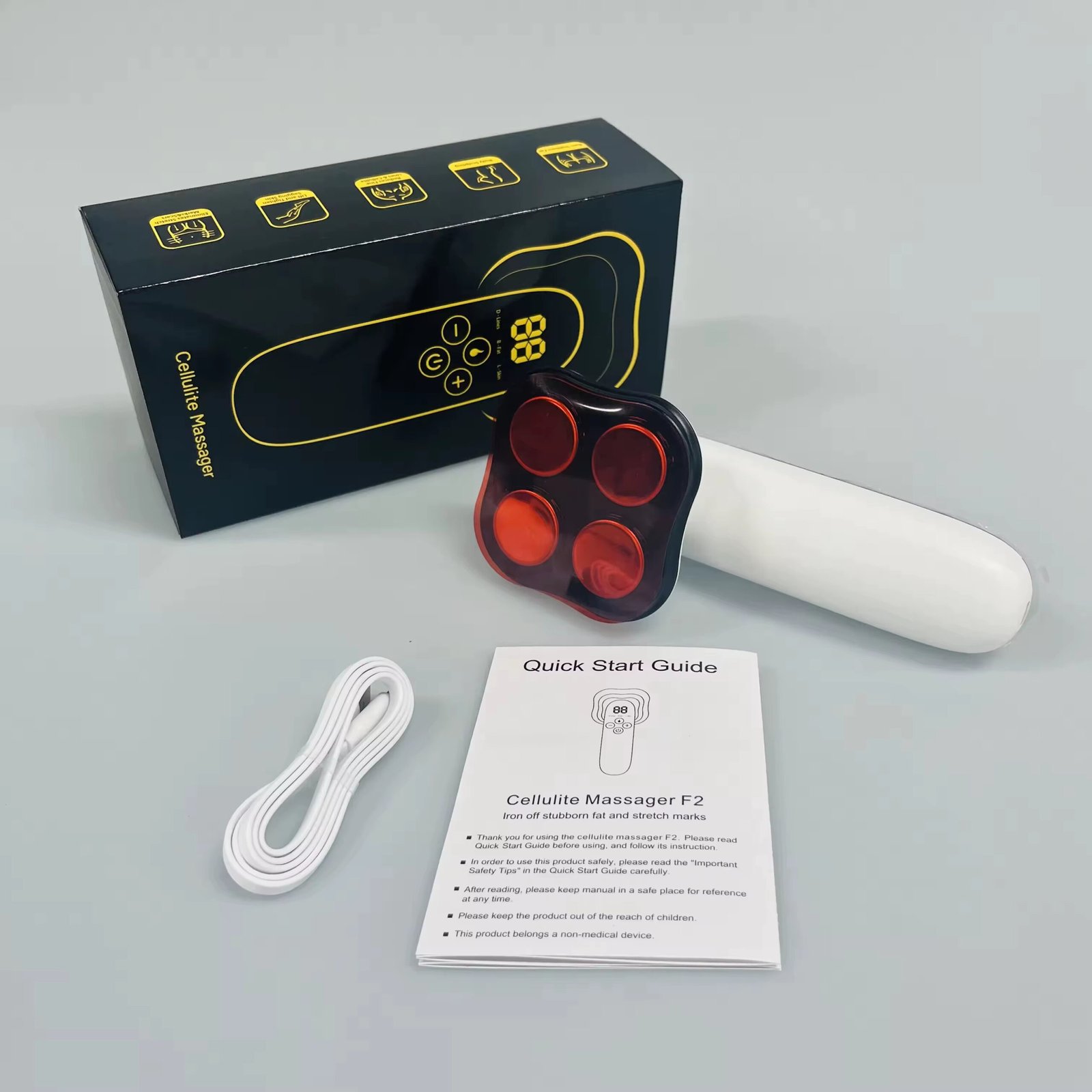 Red Light Therapy Hot Compress Body Slimming Machine Beauty Device for Belly Waist Butt Arms Legs