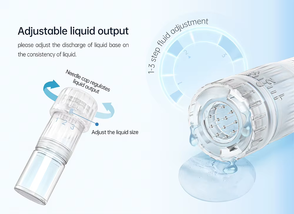 Skin Auto EMS Electroporation Needle System Microneedling Derma Dr Pen