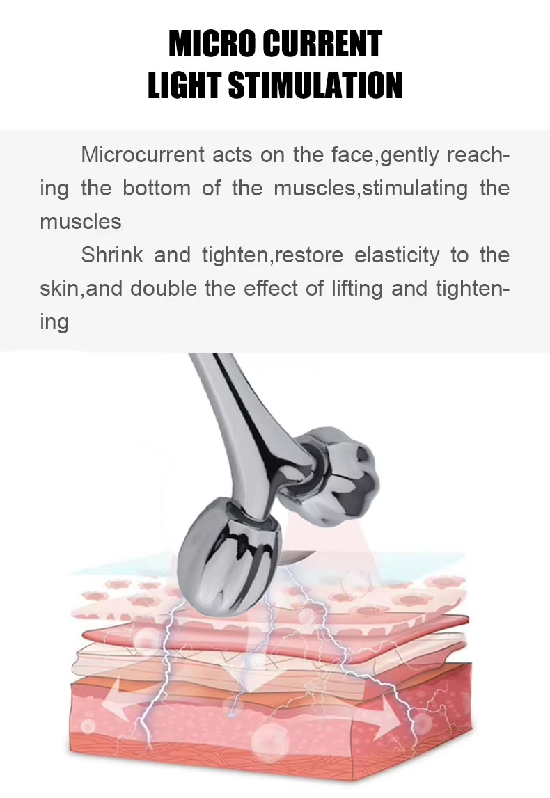 3D Massage Roller Stainless Steel Eye Removing Wrinkles Tightening Skin Massage Tool