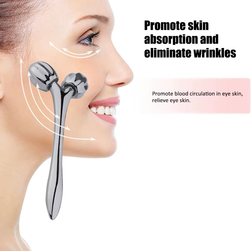 3D Massage Roller Stainless Steel Eye Removing Wrinkles Tightening Skin Massage Tool