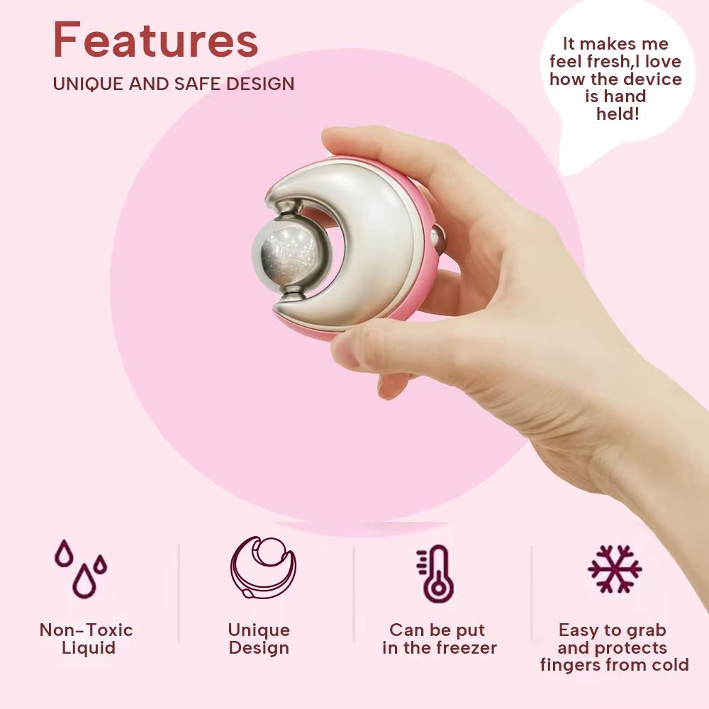 Cryo Massage Ball Stainless Steel ICE Roller Ball Steel Cold Therapy Ice Globes