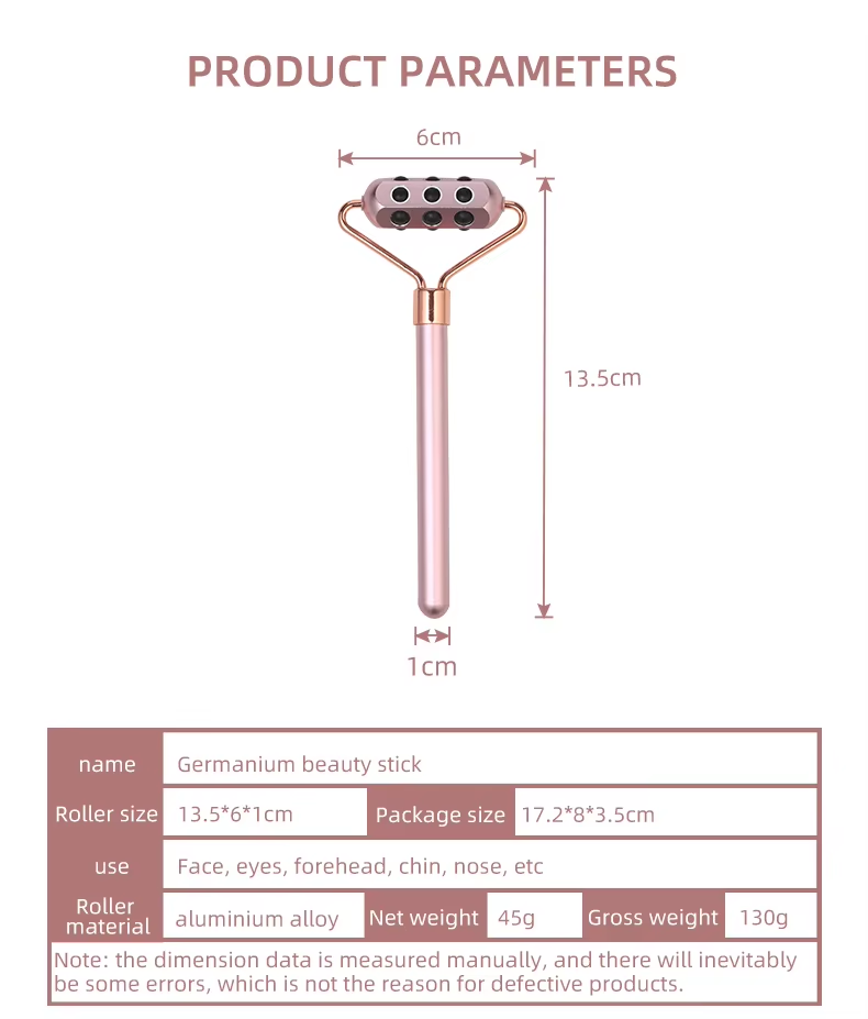 Facial Beauty Bar Germanium Grains Massage Roller Face Eyes Lifting Skin