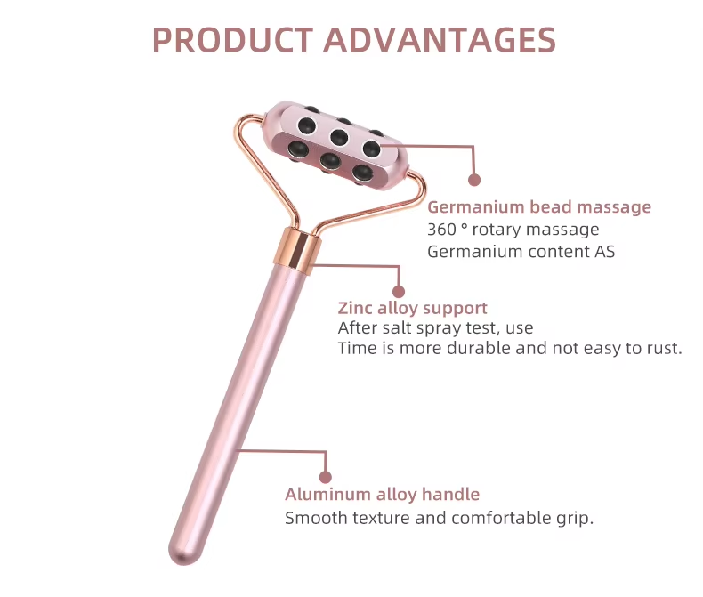 Facial Beauty Bar Germanium Grains Massage Roller Face Eyes Lifting Skin