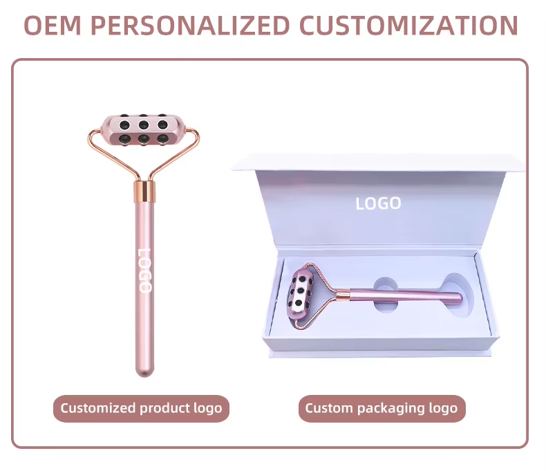 Facial Beauty Bar Germanium Grains Massage Roller Face Eyes Lifting Skin