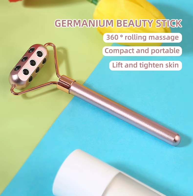 Facial Beauty Bar Germanium Grains Massage Roller Face Eyes Lifting Skin