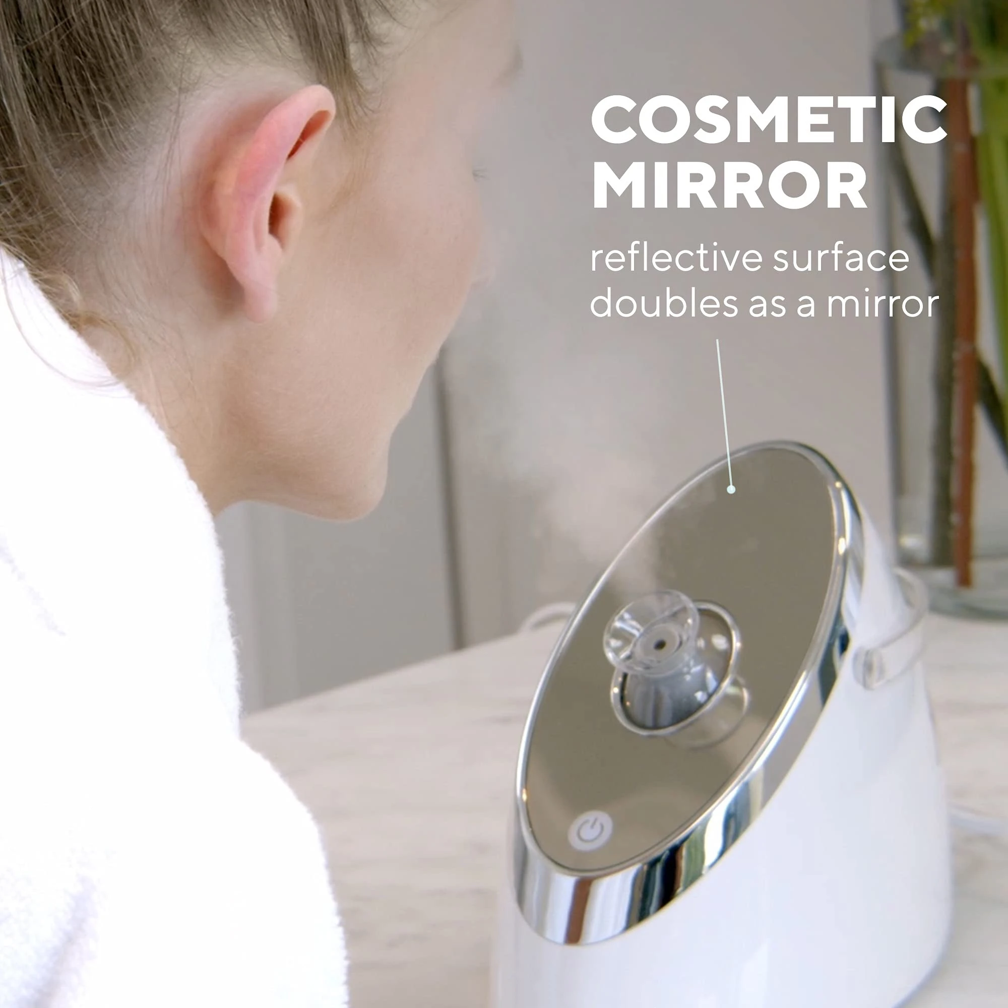 Sauna Facial Steamer Cosmetic Mirror