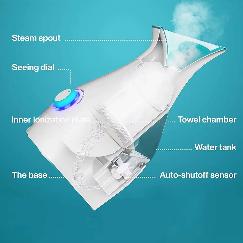 3 in 1 Facial Sauna Steamer Ionic Face Humidifier Facial Steamer With Towel