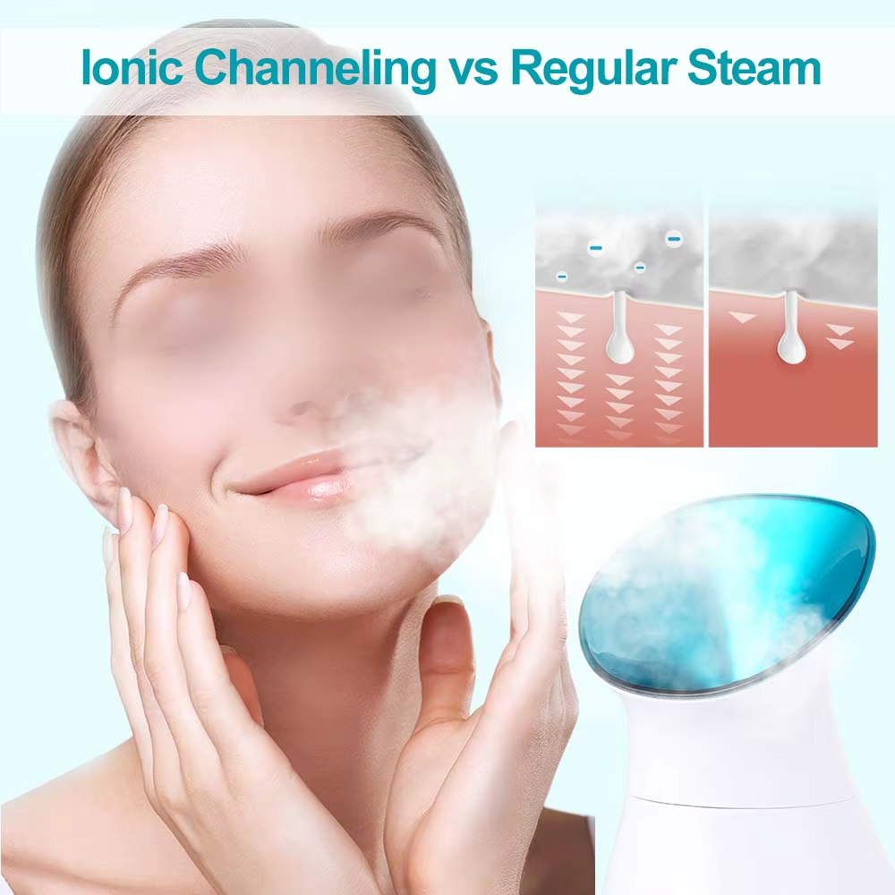 3 in 1 Facial Sauna Steamer Ionic Face Humidifier Facial Steamer With Towel