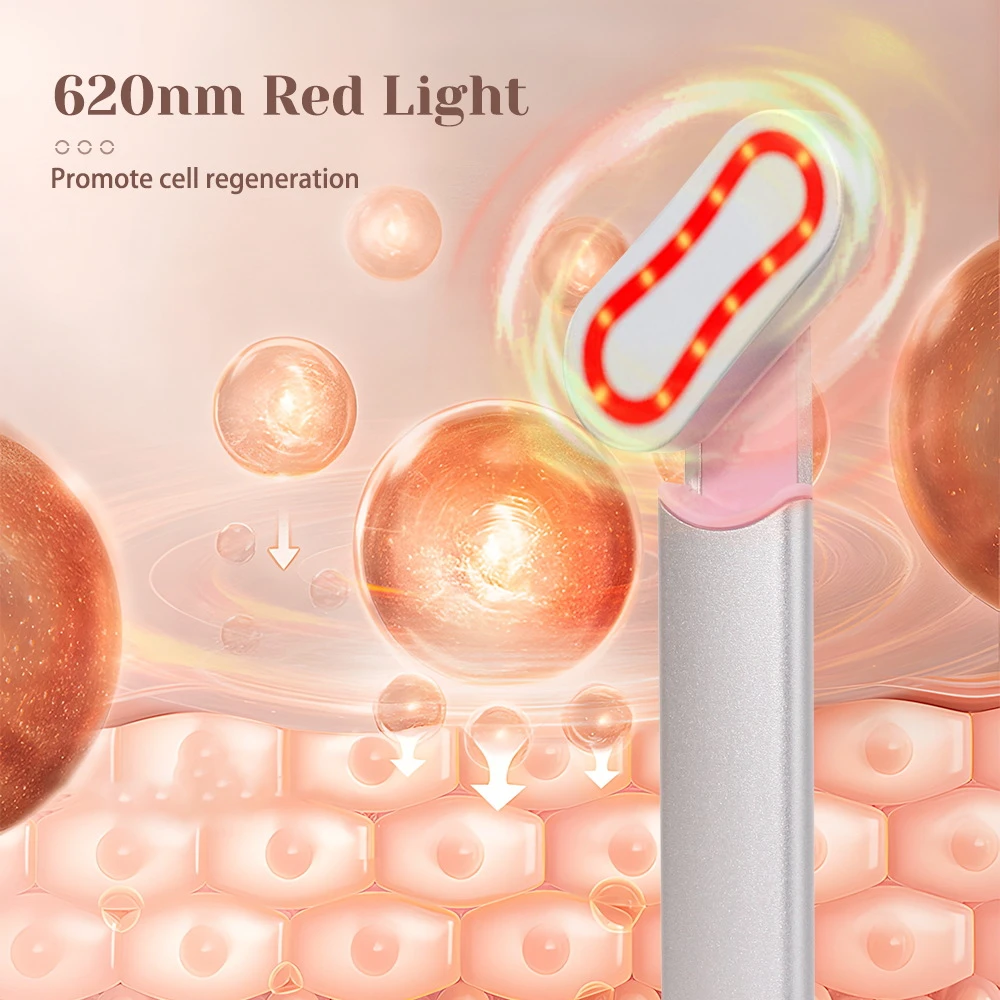 620nm Red Light Face Light Therapy Wand ODM