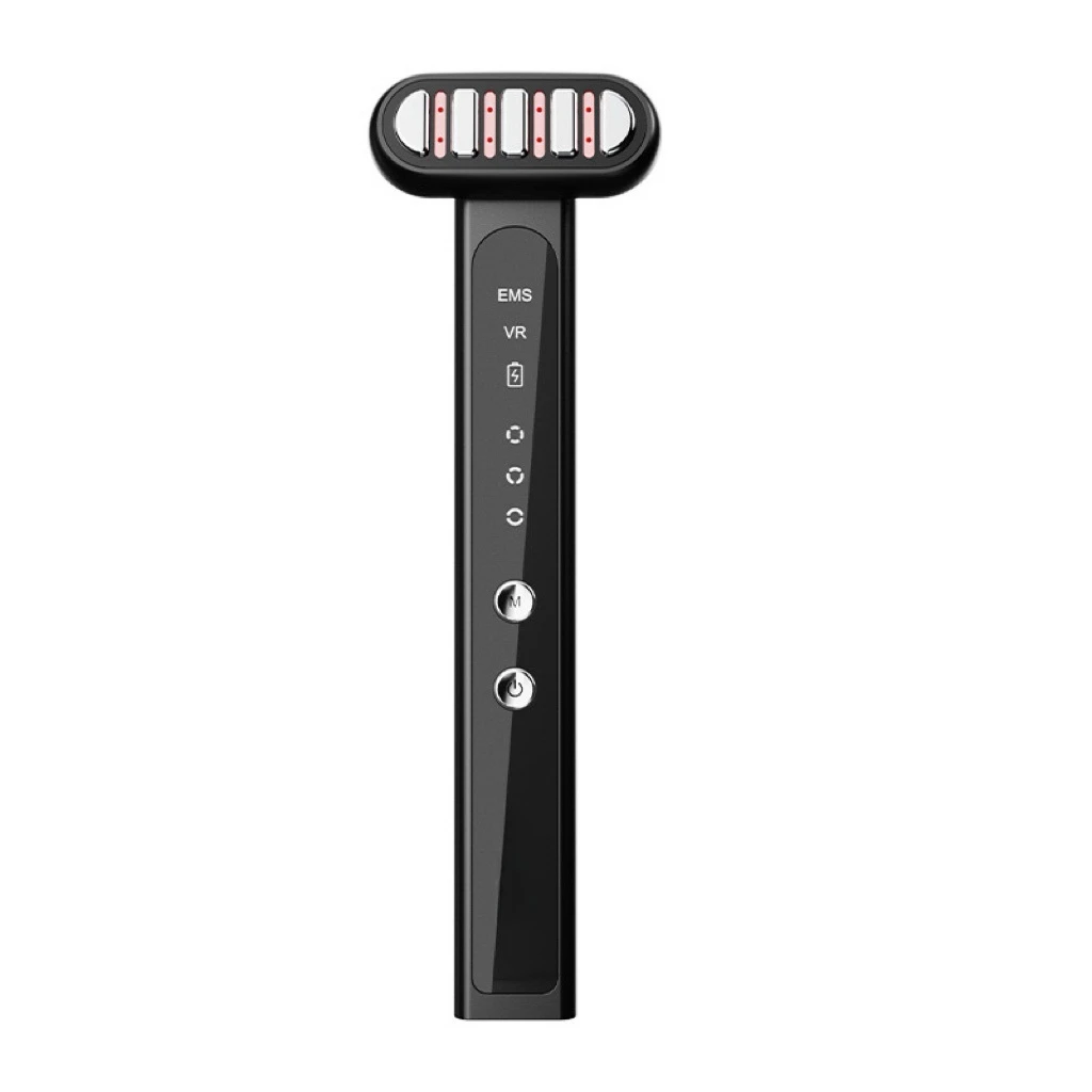 EMS Vibrate Red Light Therapy Facial Massage Wand 360 Degree Rotating ODM