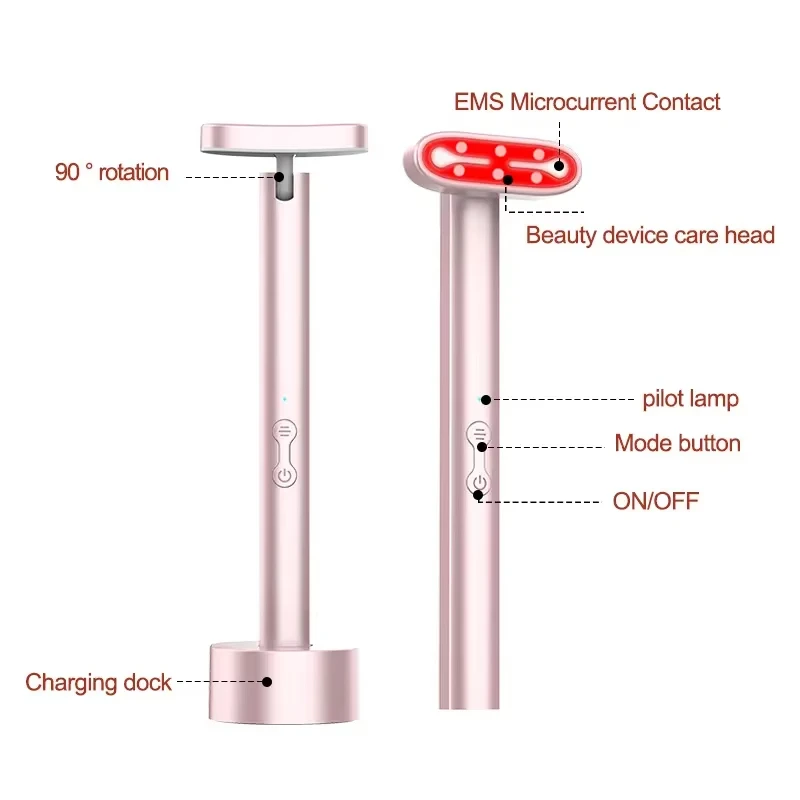 Wholesale High Quality Red Light Face Wand
