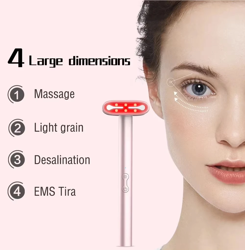 Eye Care Red Light Face Wand Skin Tightening Beauty Tools Wholesale