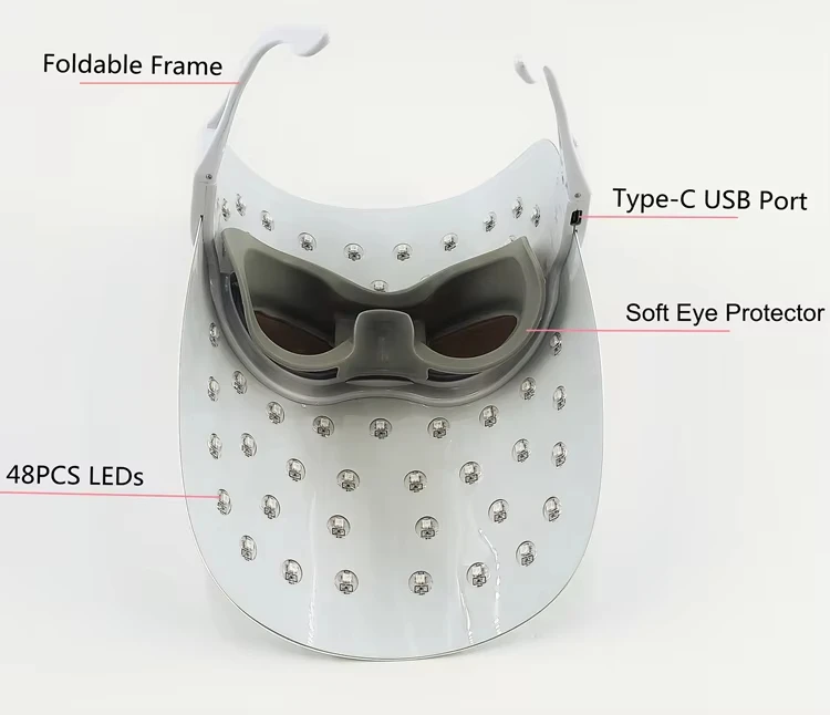 Foldable LED Red Light Therapy Mask Wholesale