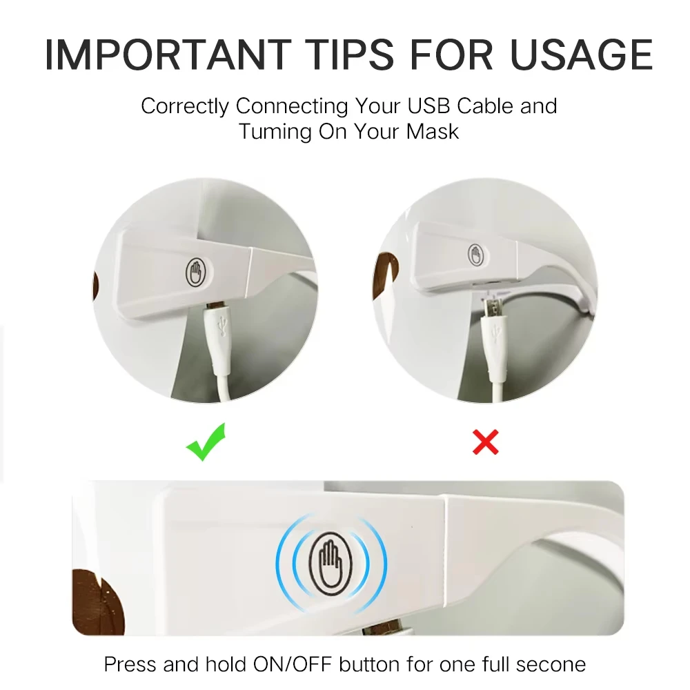 Usage Guidelines of LED Red Light Therapy Mask